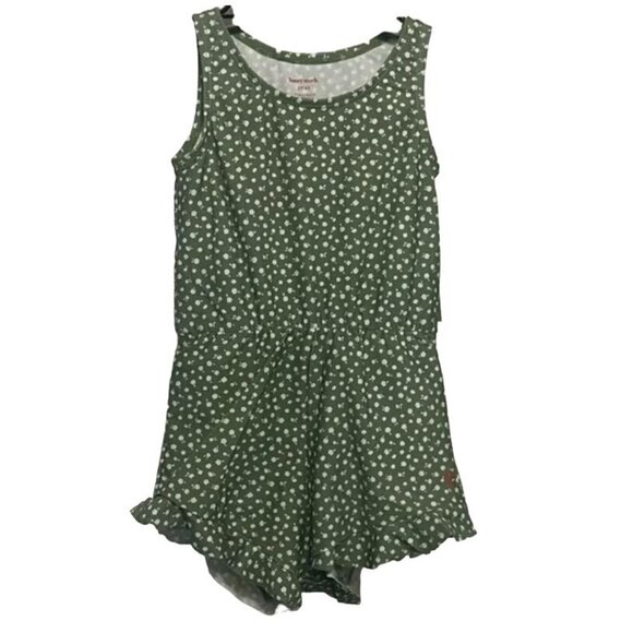 Honey Mark Kids Romper, Green Floral 2T/3T 3T/4T. 4T/5T - Picture 1 of 4